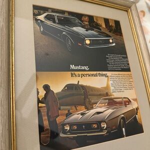 Vintage Mustang Framed Print